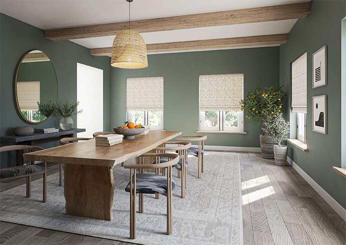 Confetti, Cornsilk - Motorised Roman Blind - Image 6